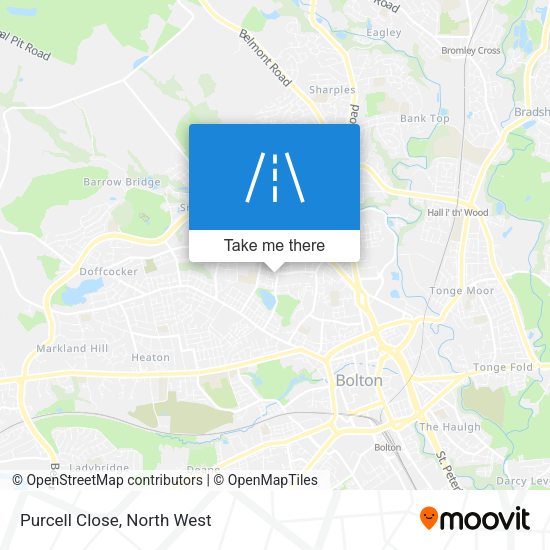 Purcell Close map