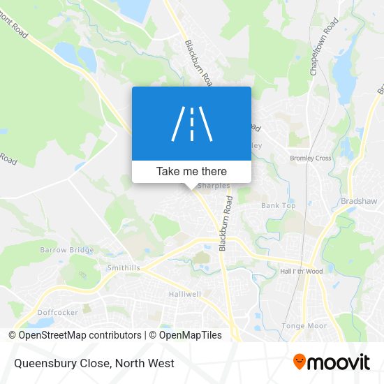 Queensbury Close map