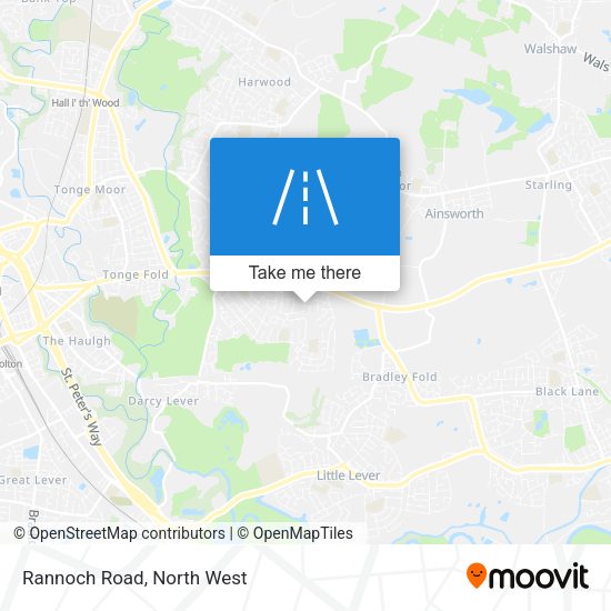 Rannoch Road map
