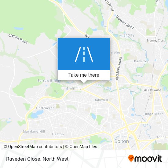 Raveden Close map
