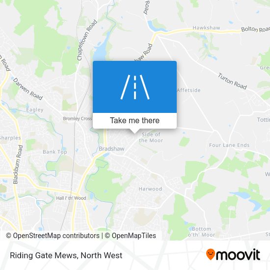 Riding Gate Mews map