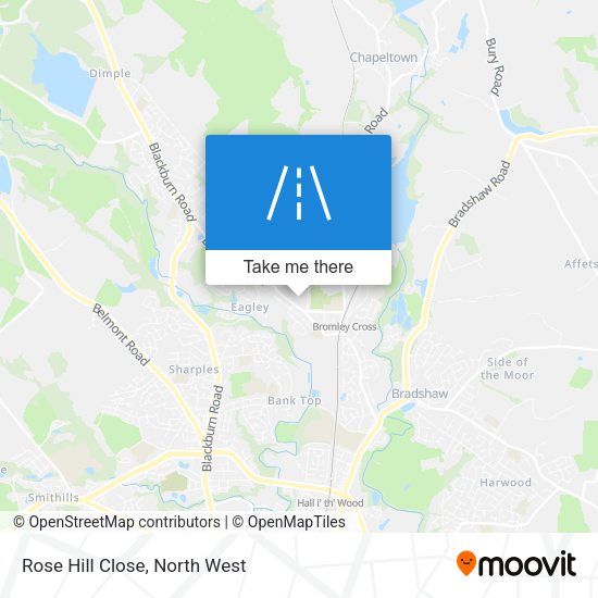 Rose Hill Close map