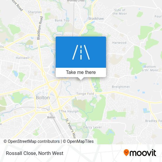 Rossall Close map