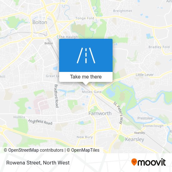 Rowena Street map