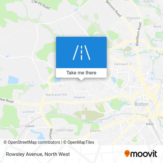 Rowsley Avenue map