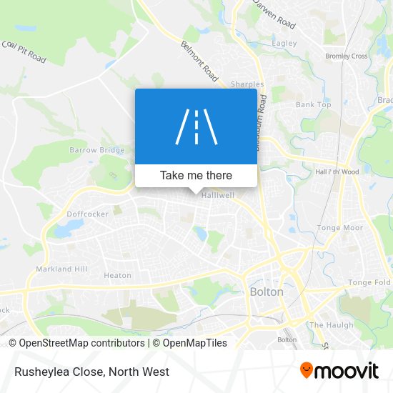 Rusheylea Close map