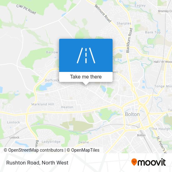 Rushton Road map