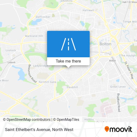 Saint Ethelbert's Avenue map