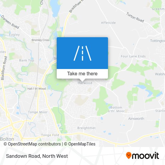 Sandown Road map