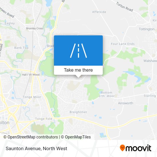Saunton Avenue map