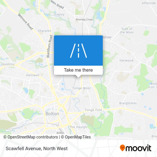 Scawfell Avenue map