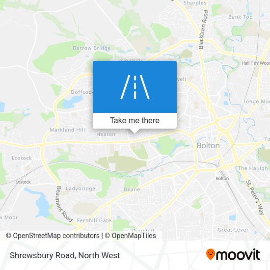 Shrewsbury Road map