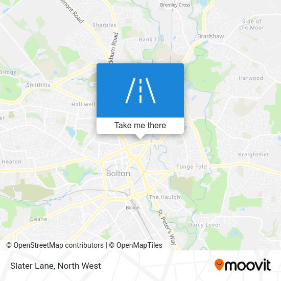 Slater Lane map