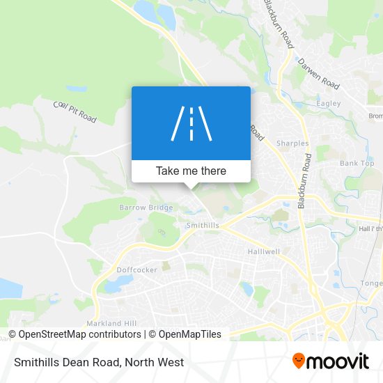 Smithills Dean Road map