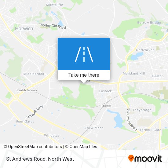 St Andrews Road map