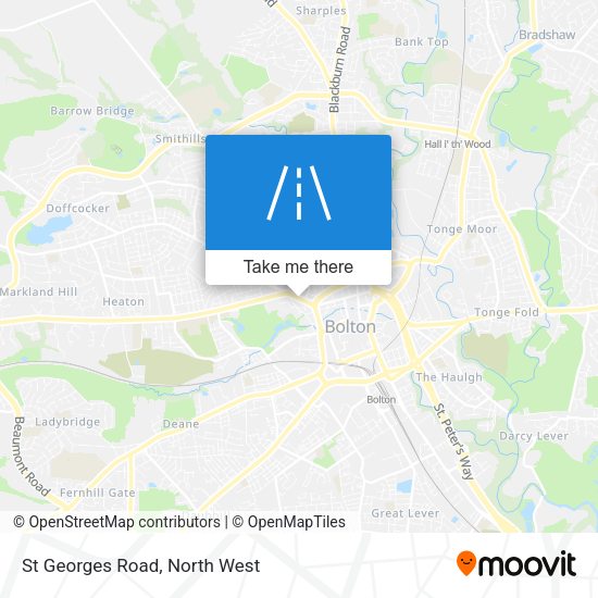 St Georges Road map