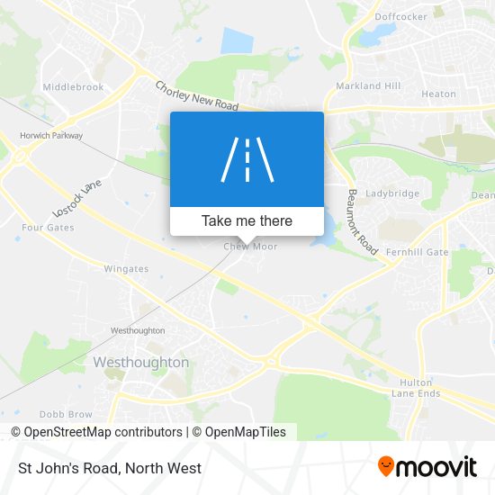 St John's Road map