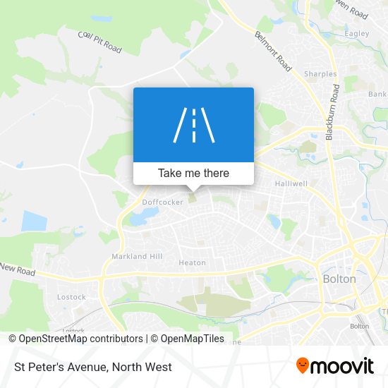 St Peter's Avenue map