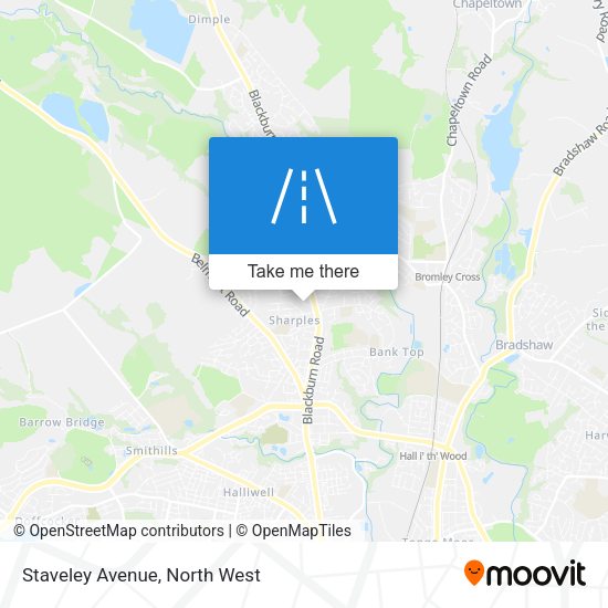 Staveley Avenue map