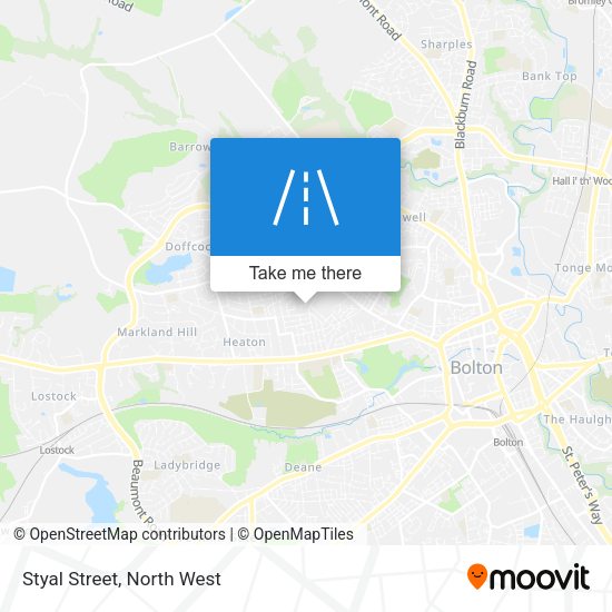 Styal Street map