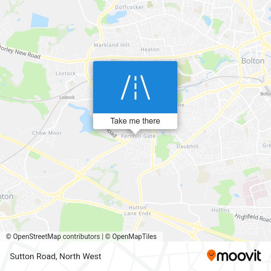 Sutton Road map