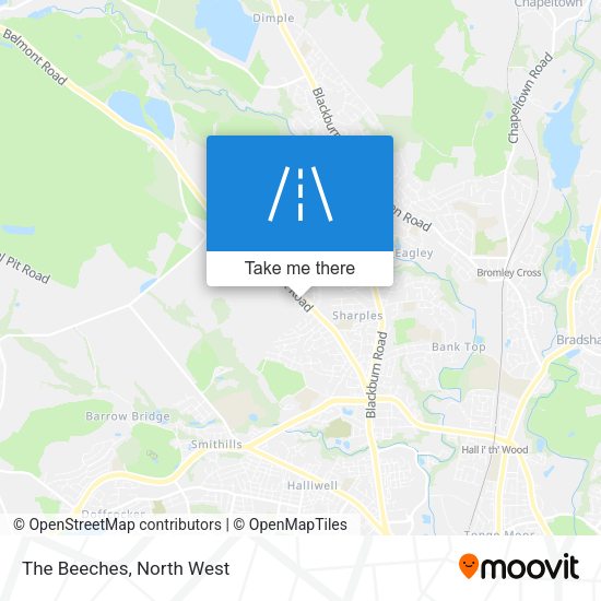 The Beeches map