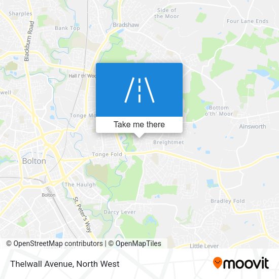 Thelwall Avenue map