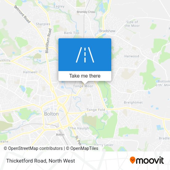Thicketford Road map