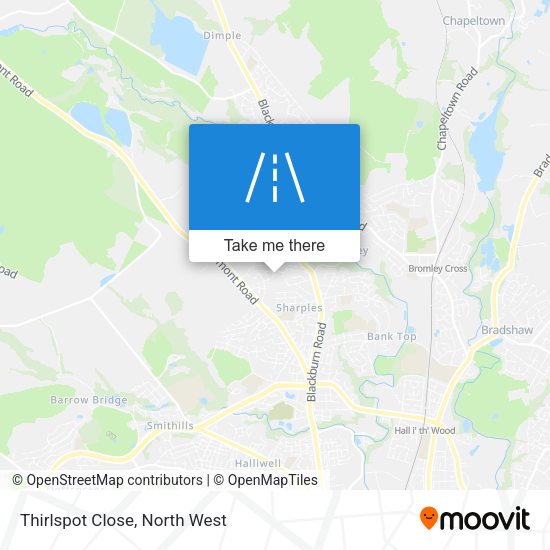 Thirlspot Close map
