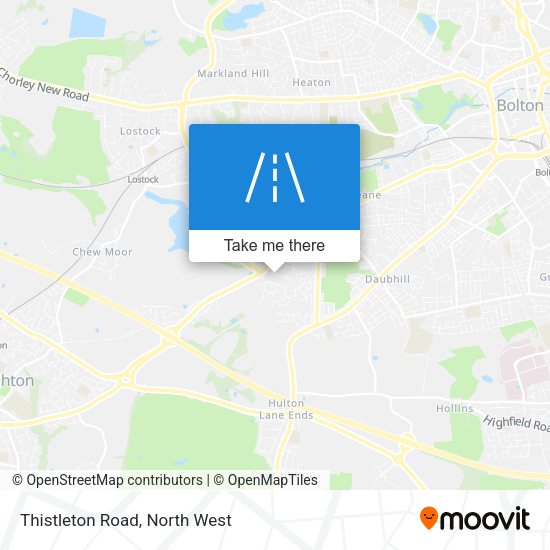 Thistleton Road map
