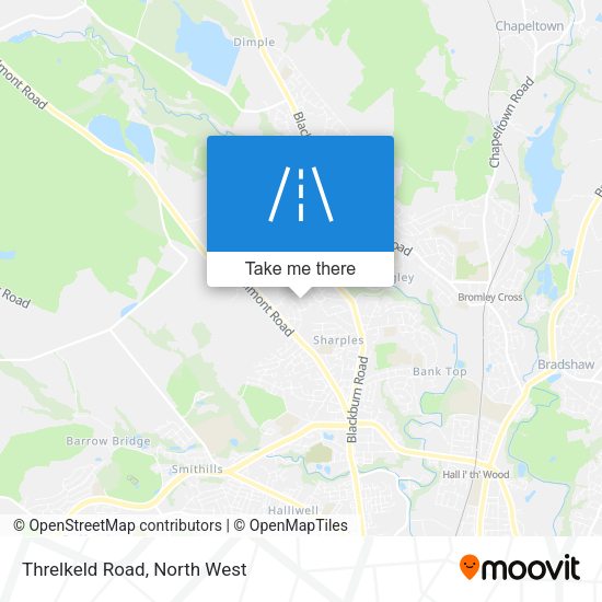 Threlkeld Road map