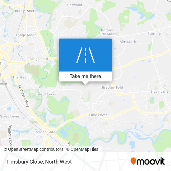 Timsbury Close map