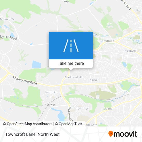 Towncroft Lane map