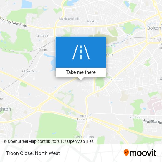 Troon Close map
