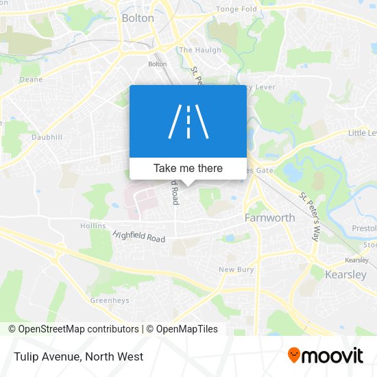 Tulip Avenue map