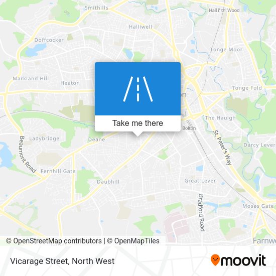 Vicarage Street map