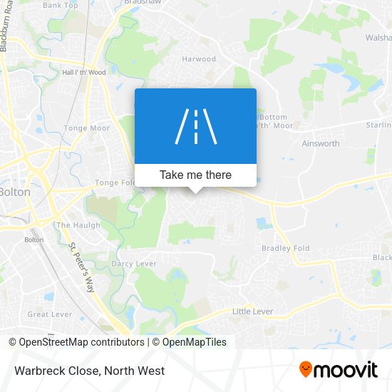 Warbreck Close map