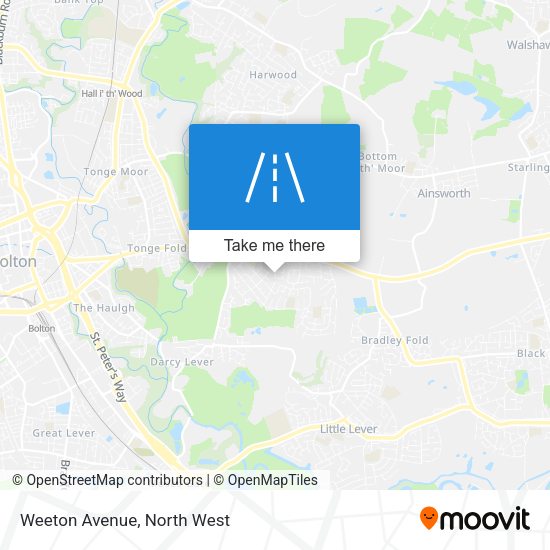 Weeton Avenue map