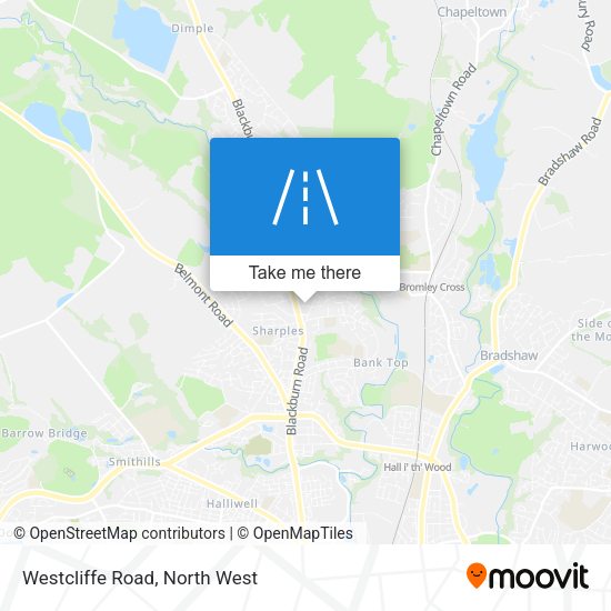 Westcliffe Road map