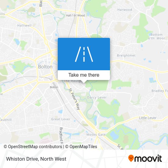 Whiston Drive map
