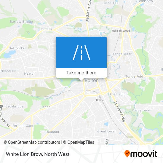 White Lion Brow map
