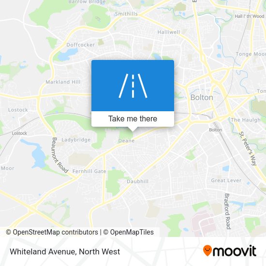 Whiteland Avenue map