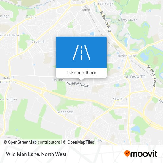 Wild Man Lane map