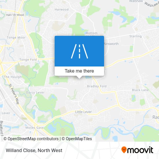 Willand Close map