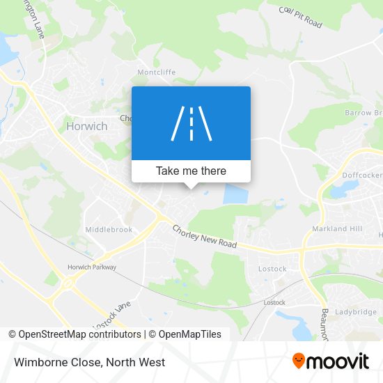 Wimborne Close map