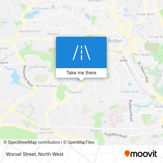 Worsel Street map