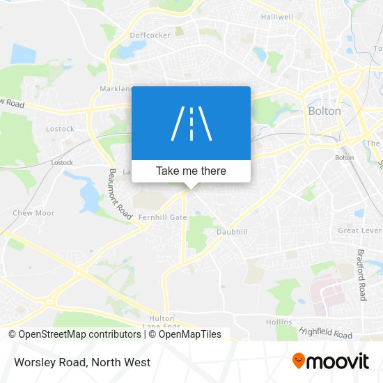 Worsley Road map