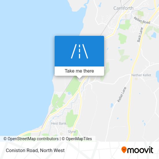 Coniston Road map