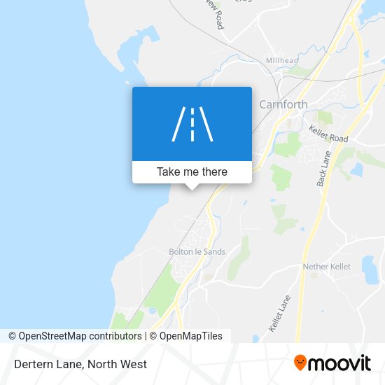 Dertern Lane map