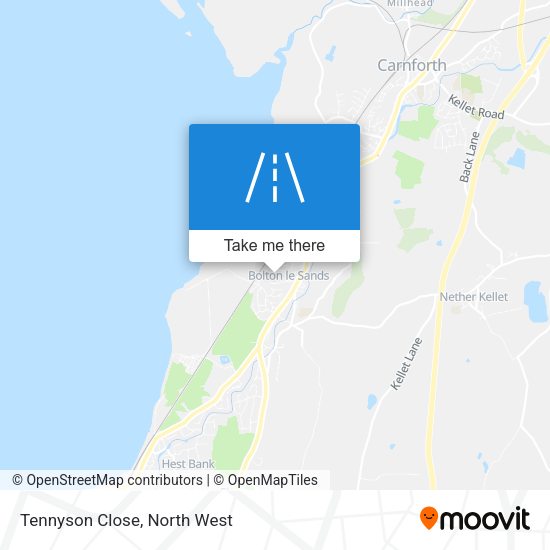Tennyson Close map